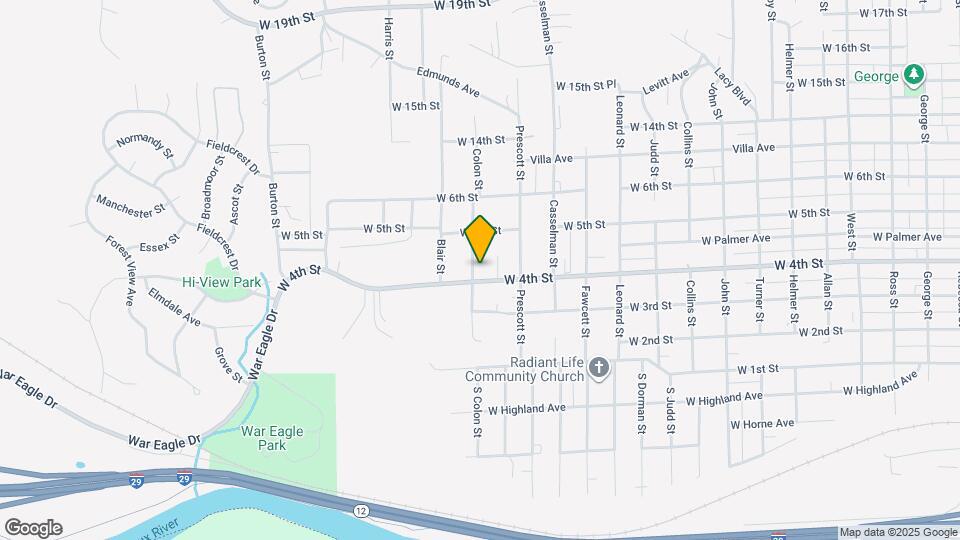 408 Colon St Map and Location Details