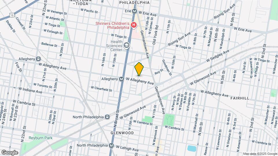 1249-51 W Allegheny Ave Map and Location Details