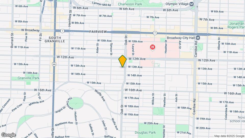 1016 W 13th Ave Map and Location Details
