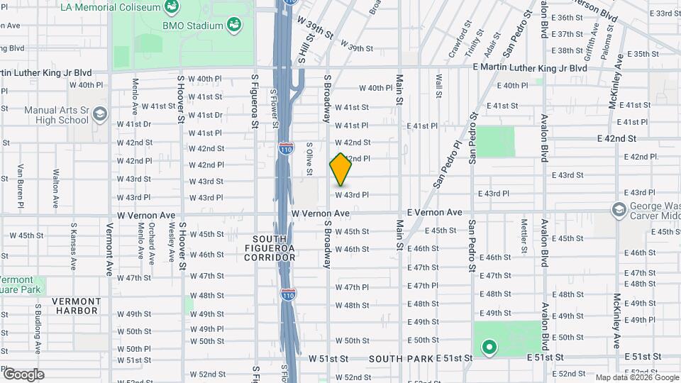 261 W 43rd Pl Map and Location Details