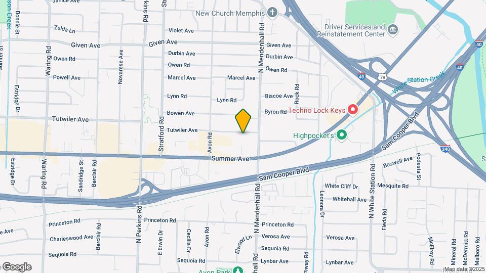 4845 Tutwiler Ave Map and Location Details