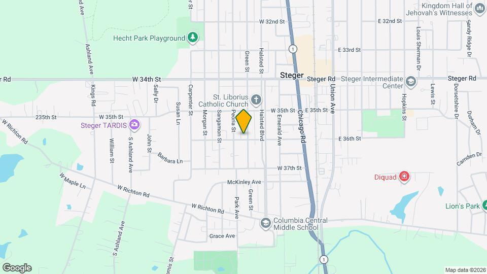 3544 Green St Map and Location Details