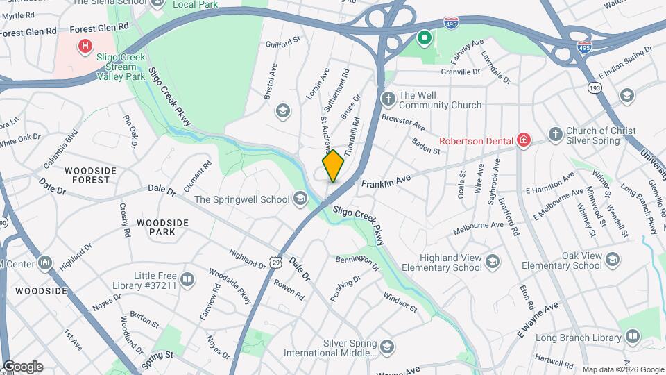 9300 Colesville Rd Map and Location Details