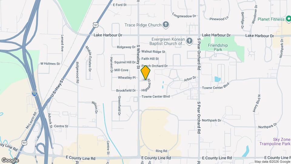 605 Highland Dr Mapa y Detalles de la Ubicación