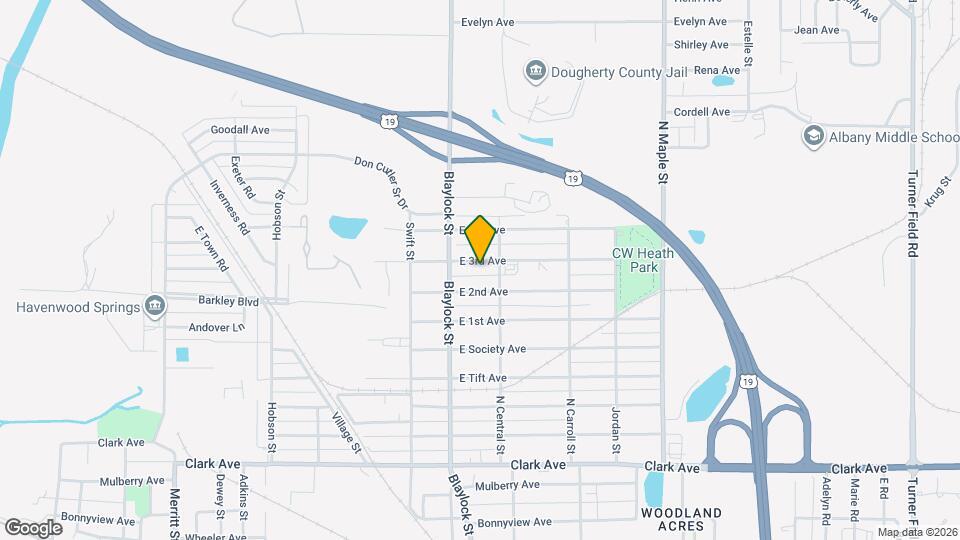 1214 E 3rd Ave Map and Location Details