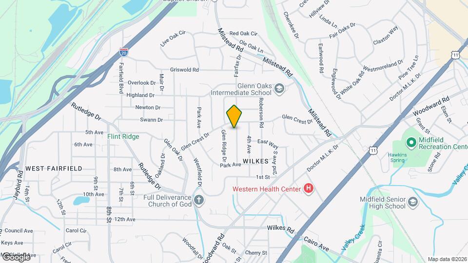 809 Fairfax Dr Map and Location Details