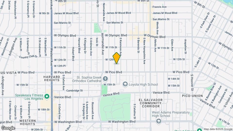 1228 Fedora St Map and Location Details