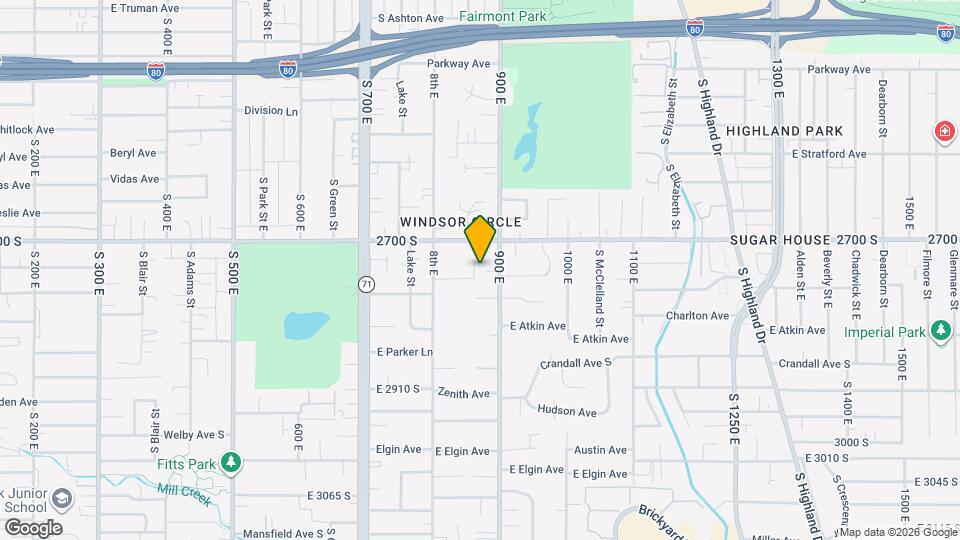 2738 S 900 E, Unit 2738 A Map and Location Details