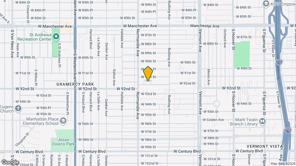 1319 W 92nd St Map and Location Details