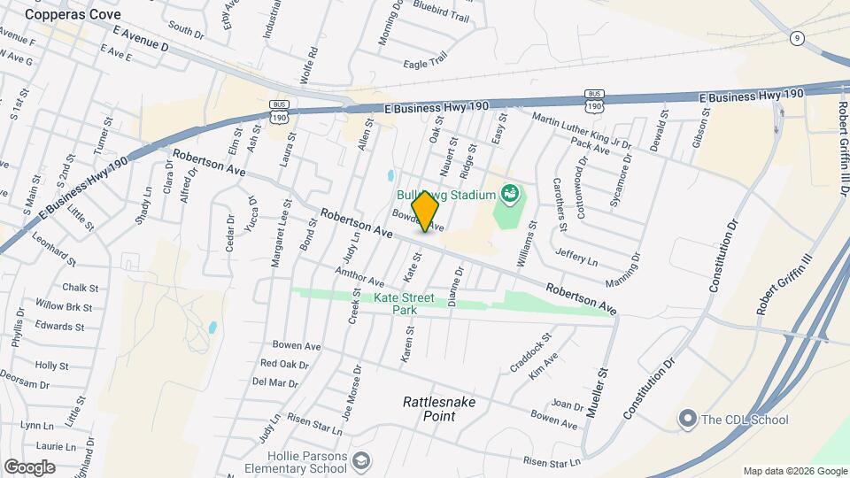 1009 Robertson Ave Map and Location Details