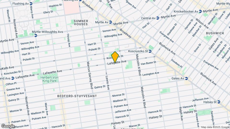934 Lafayette Ave Map and Location Details