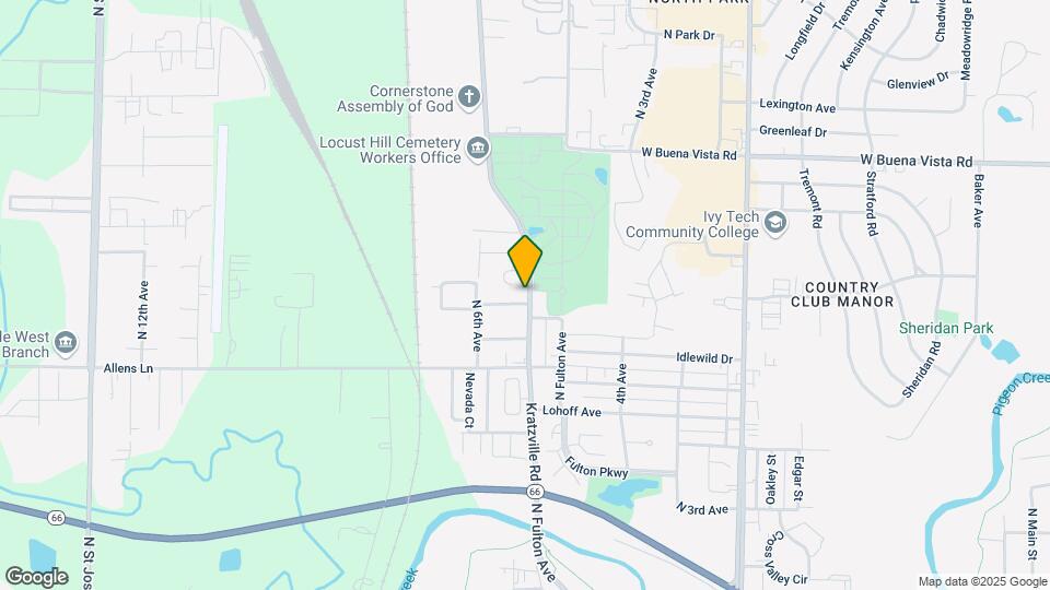3302 Kratzville Rd Map and Location Details