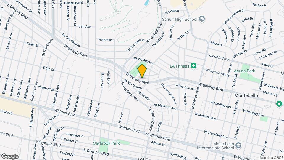 2616 W Beverly Blvd Mapa y Detalles de la Ubicación