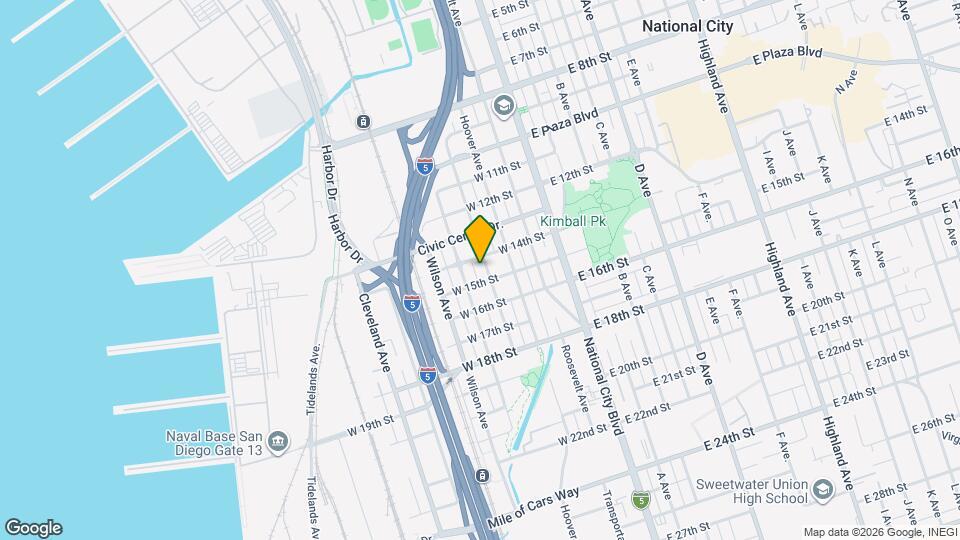 1420 Coolidge Ave Map and Location Details