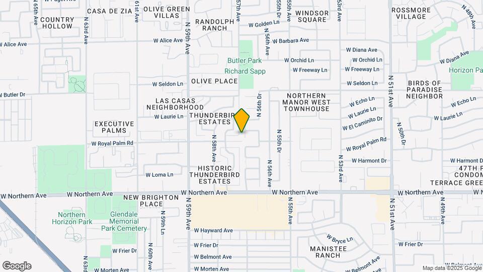 8312 N 56th Ln Map and Location Details