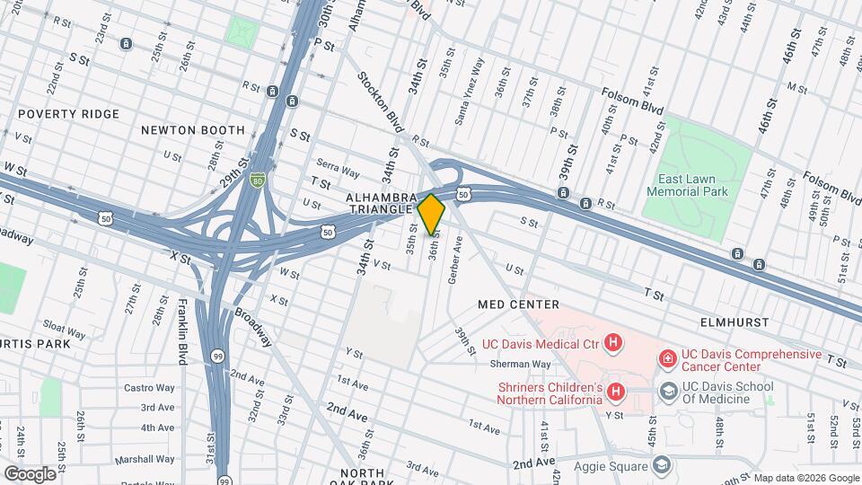2100 36th St Map and Location Details