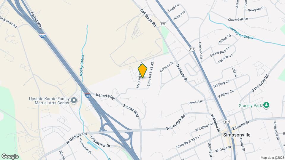 107 Hill St Map and Location Details