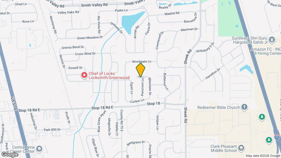 1396 Pencross Ln Map and Location Details