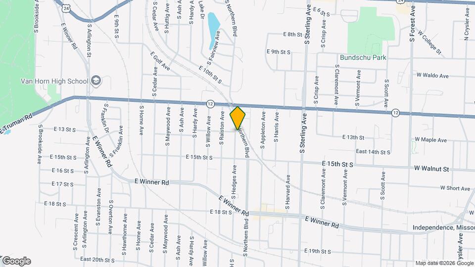 1401 S Hedges Ave Map and Location Details