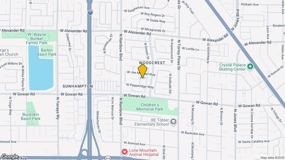 3649 N Veneer Ln Map and Location Details