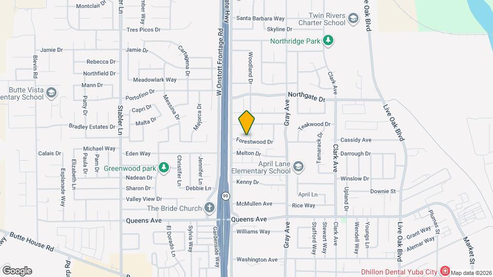 1650 Timberwood Dr Map and Location Details