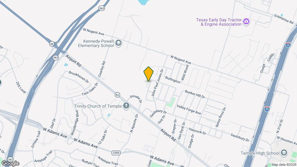 900 Ticonderoga Dr Map and Location Details