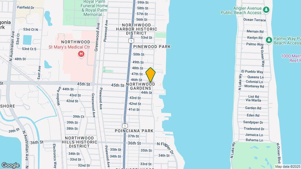 409 45th St Map and Location Details