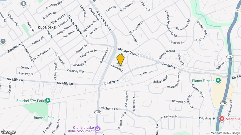 4405 Landside Dr Map and Location Details