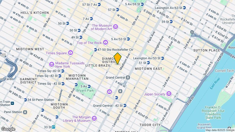 12-14 E 48th St Mapa y Detalles de la Ubicación