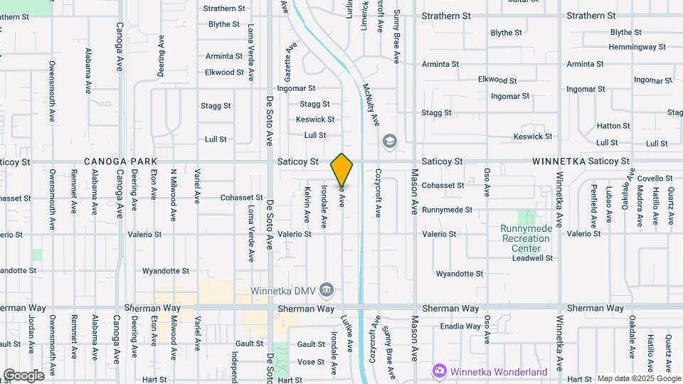 7513 Lurline Ave Map and Location Details