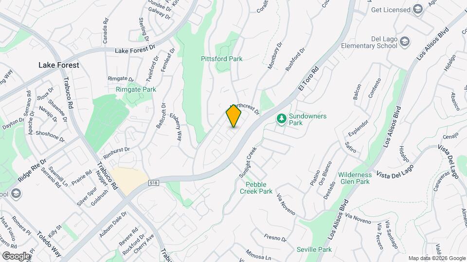 22122 Summit Hill Dr Map and Location Details