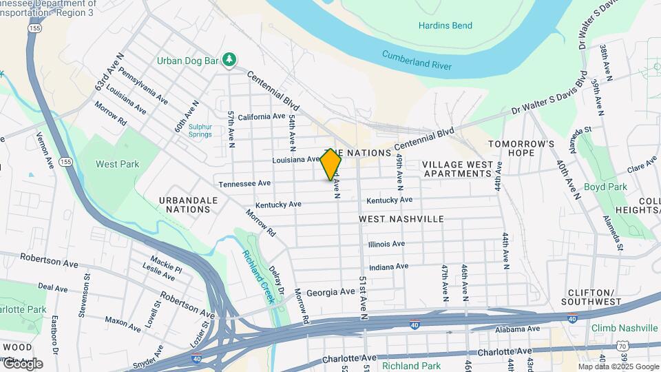 5207 Tennessee Ave Map and Location Details