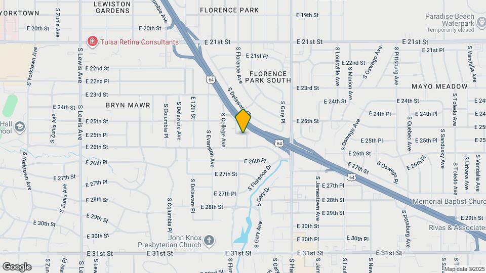 2520 S Florence Pl Map and Location Details