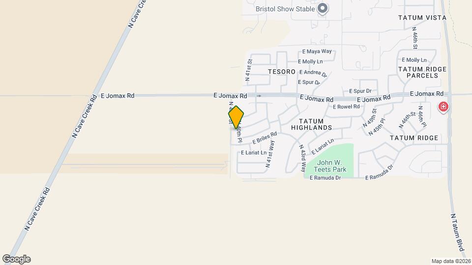 26224 N 40th Pl Map and Location Details