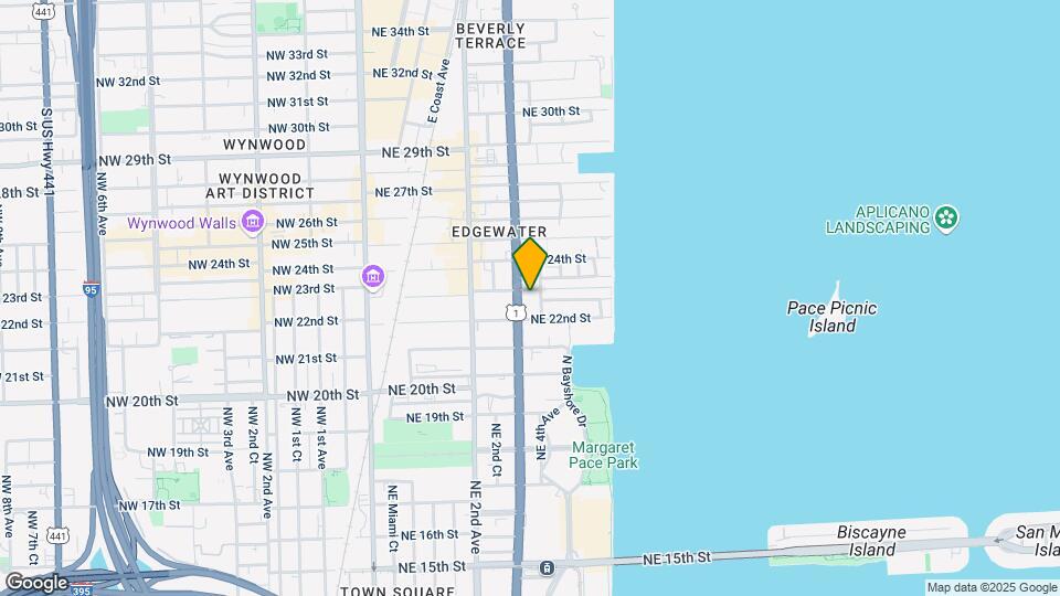 2275 Biscayne Blvd Mapa y Detalles de la Ubicación