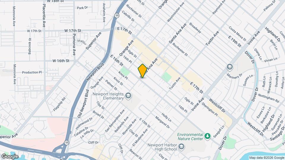 302 E 16th St Mapa y Detalles de la Ubicación