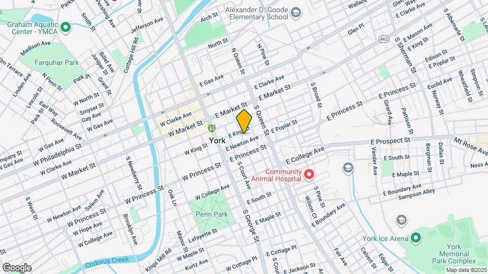 115 S Duke St Map and Location Details