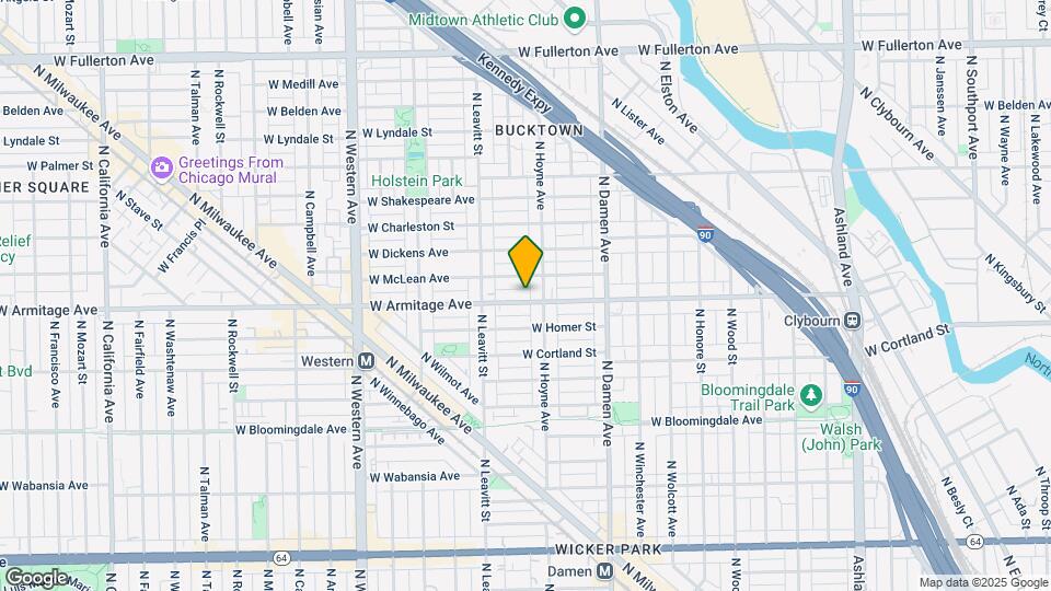 2112 W Armitage Ave Map and Location Details