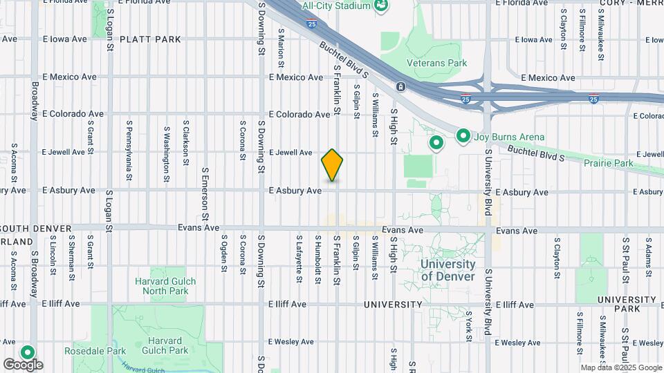1995 S Franklin St Map and Location Details