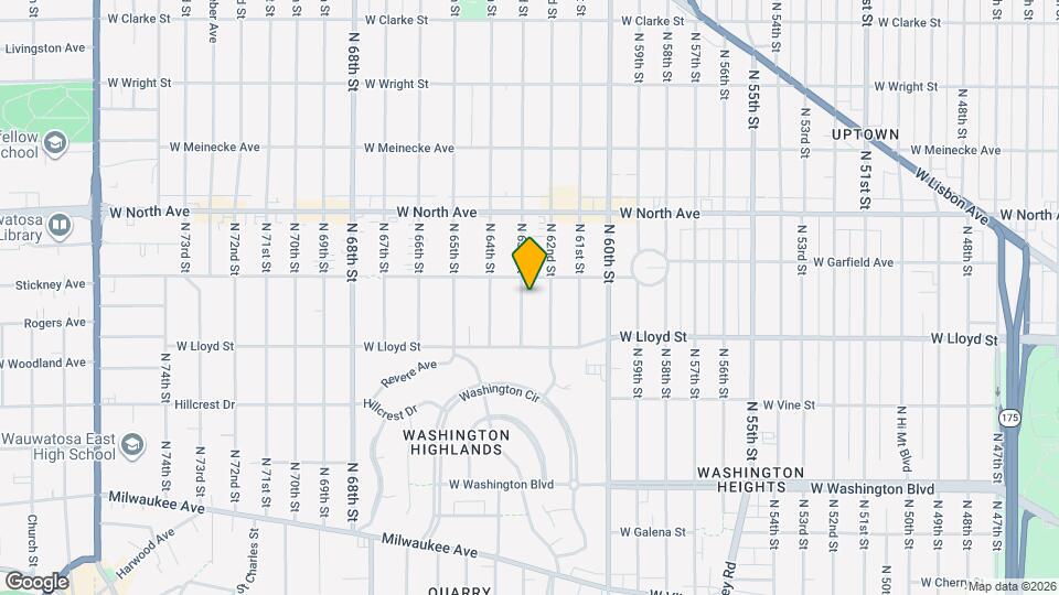 2162 N 63rd St, Unit 1 Map and Location Details