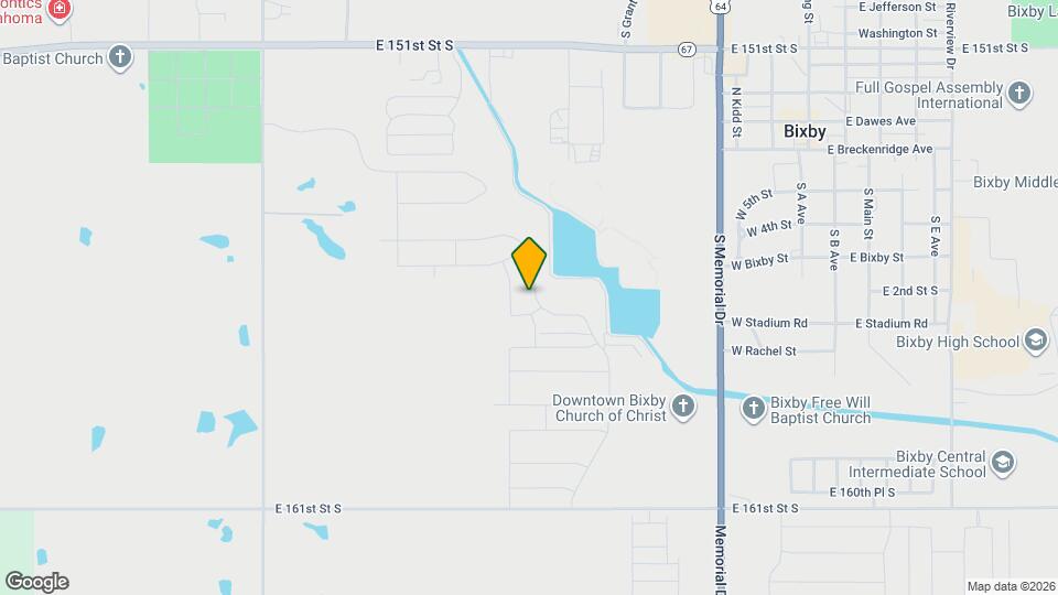 15622 S 75th E Ave Map and Location Details