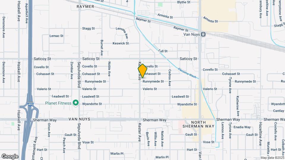 7438 Kester Ave Map and Location Details