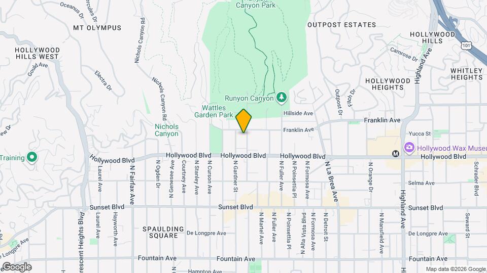 1745 N Vista St Map and Location Details