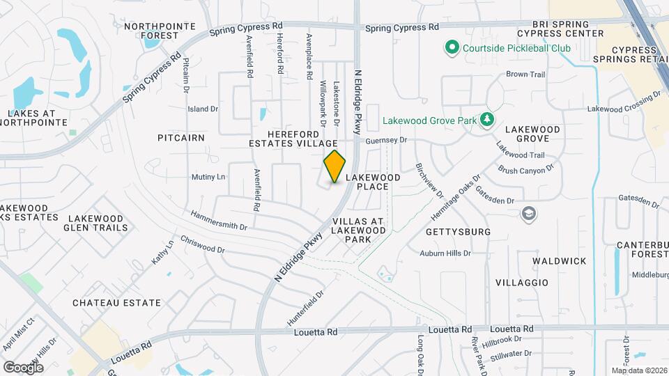 16007 Lakestone Dr Map and Location Details