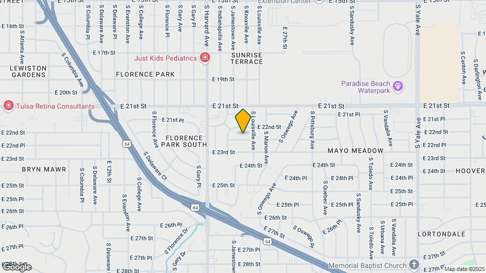 3529 E 22nd Pl Map and Location Details