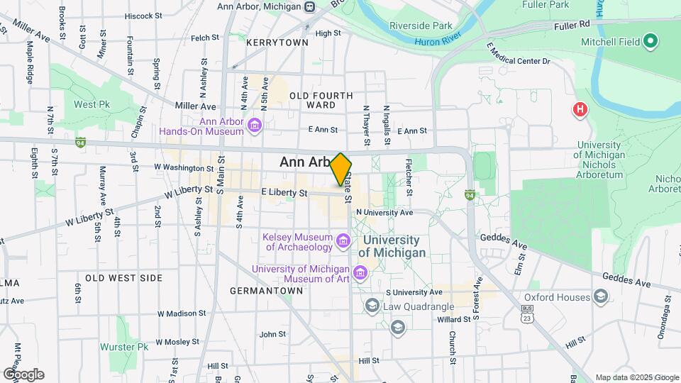 617 E Liberty St Map and Location Details