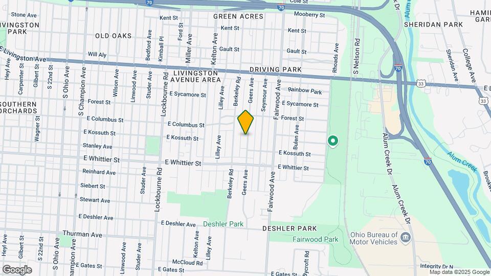 1071 Geers Ave Map and Location Details