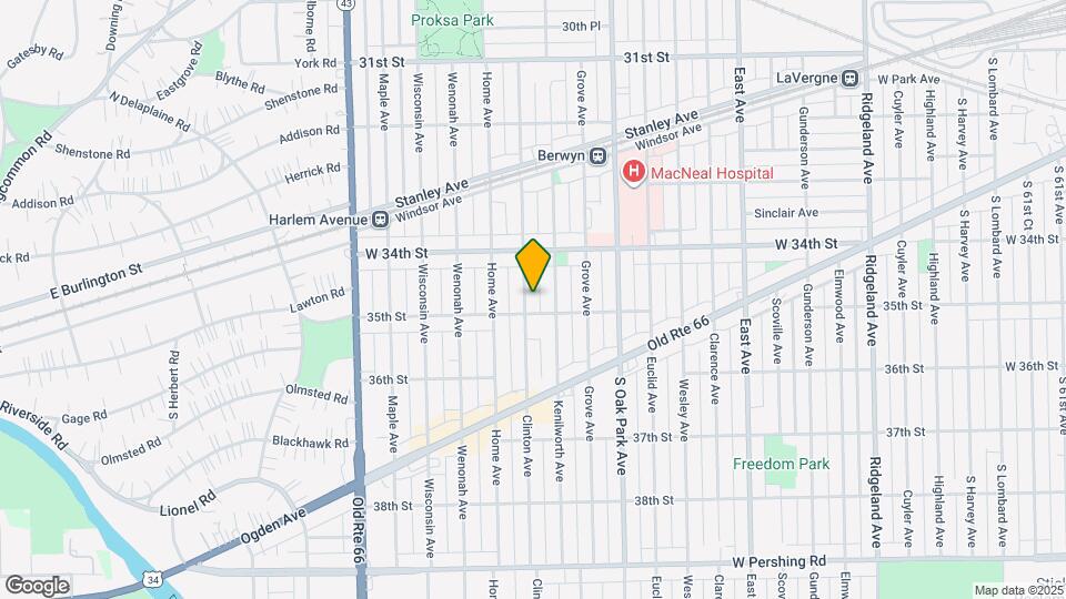 3439 Clinton Ave Map and Location Details