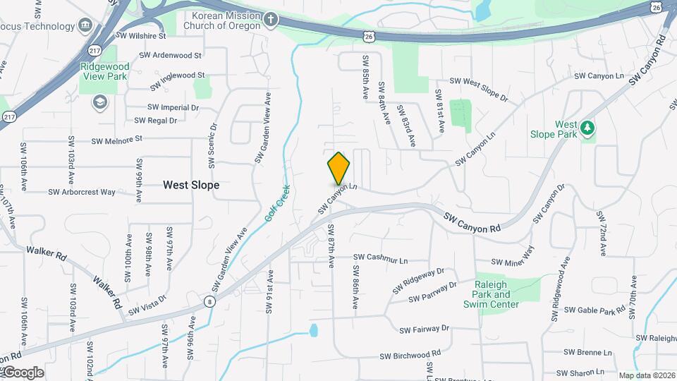 Canyon Lane Apartments Map and Location Details