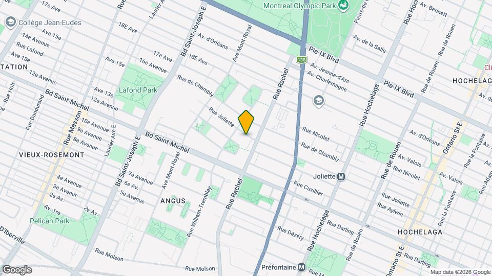 4030-4050 Rue Joliette Map and Location Details